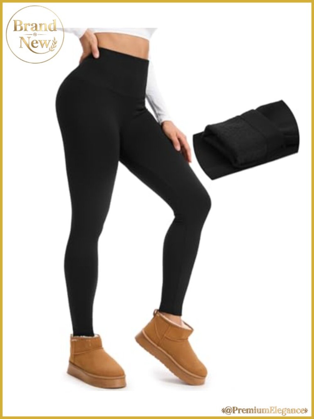 Fleece Lined Leggings Women Thermal Winter Warm Seamless High Waist